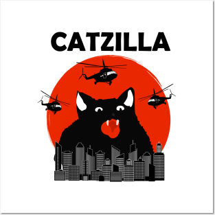 Catzilla Posters and Art